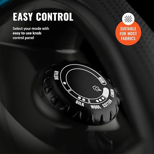 Miniatura 4 de PurSteam - Plancha de vapor profesional de 1250 W, potente vaporizador con ráfaga de vapor y pulverización, suela antiadherente, fácil control de