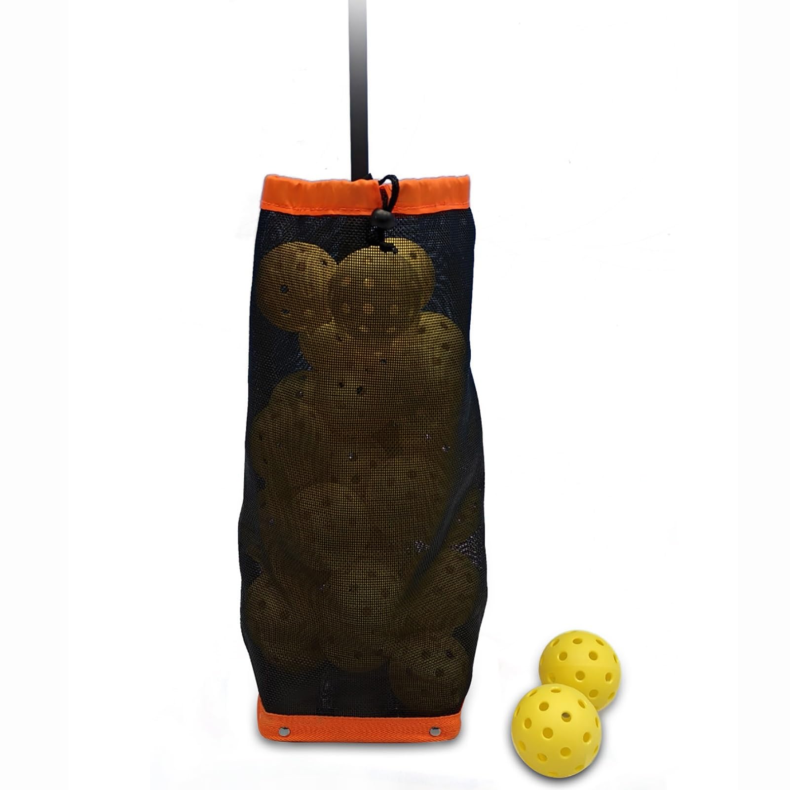 Cesta y organizador de pelotas de tenis de altura ajustable: tolva de pelota eficiente/colector para una fácil recogida y almacenamiento, ideal para canchas y entrenamiento