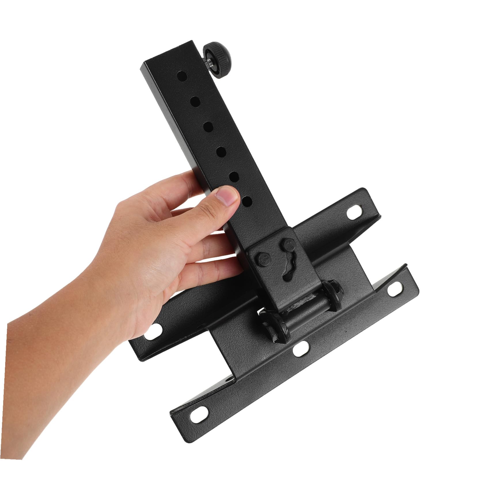 POPETPOP Support Mural Réglable pour Haut-Parleur en Métal Épais Support Extensible pour Enceintes Murales Fixation Stable pour Système Audio Domestique et Ktv Usage Intérieur