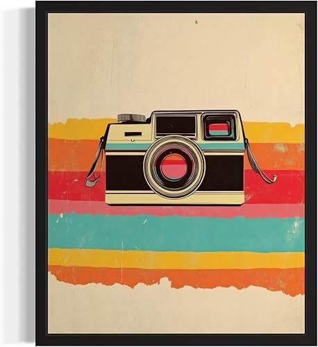 Polaroid - Póster de impresión de arte pop para cámara, arte retro vintage, pinturas artísticas clásicas para decoración de dormitorio, sala de