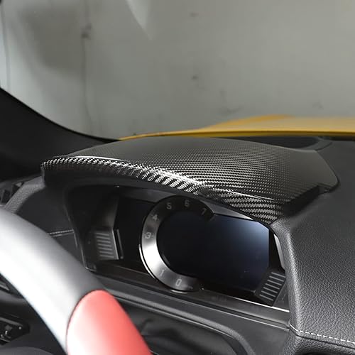 Miniatura 4 de Fgtagtal Real Carbon Fiber Center Console Dashboard Trim Cover Fit for Toyota Supra GR A90 A91 MK5 2019-2022, Dash Panel Trim Cover, Console Panel