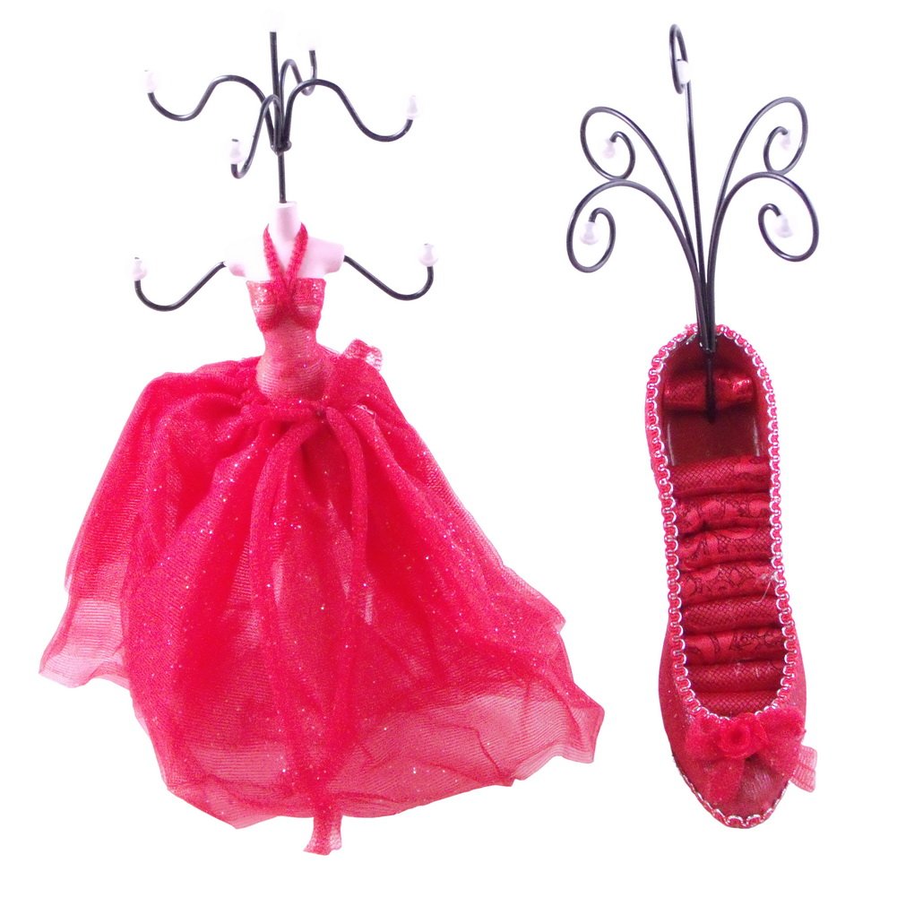 [Becky] Jewelry Display Holder Stand Combo Red