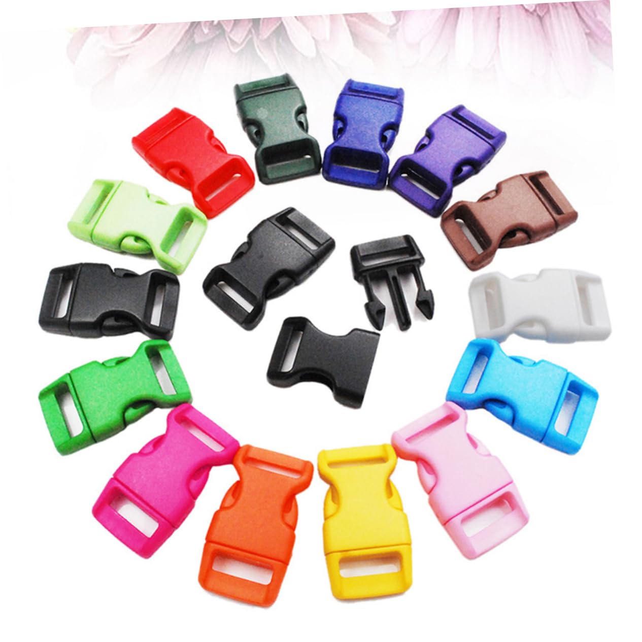COHEALI 3 Set Di Fibbie in Plastica Con Clip Da 15 Mm Per Cinture Bagagli Zaini E Progetti Di Arredamento Per La Casa 30 Pezzi * 3