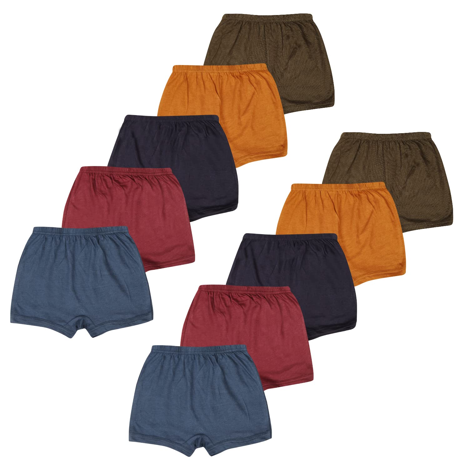 Boys Trunk Premium Combed Cotton Pack of 10 (3 Months - 10 Years)