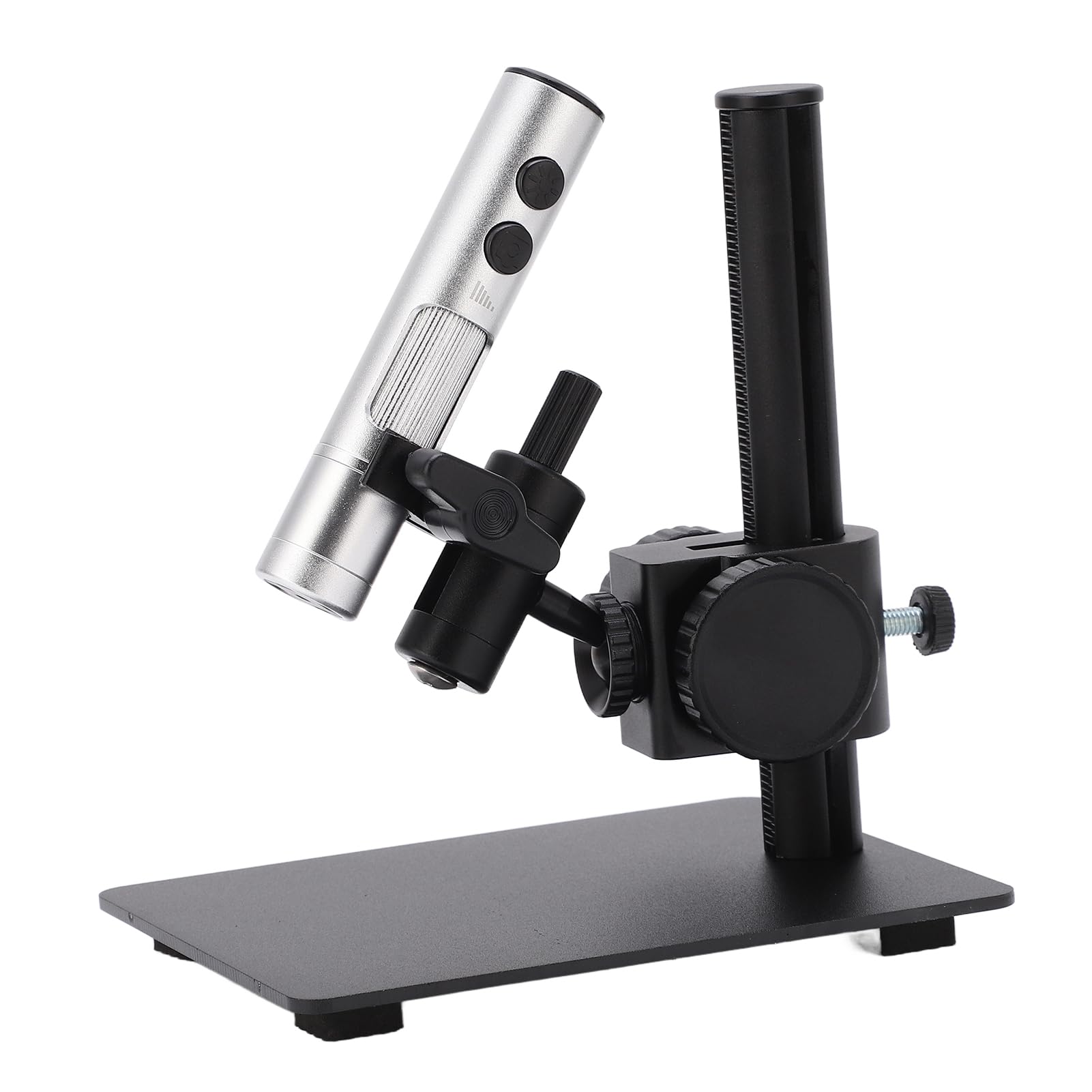 Hyuduo Digitales Mikroskop, USB-Mikroskop mit ABS-Gehäuse aus Aluminiumlegierung, 12 MP, 3840 X 3104 Auflösung, 4 LED-Frontlicht Bis zu 750 X für Mikrobetrachtungsinspektion und Hobbygebrauch