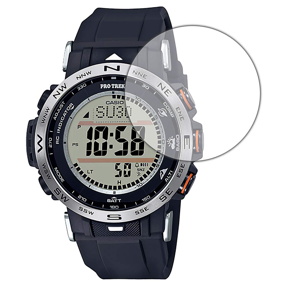 Amazon | PDA工房 PRO TREK PRW-30シリーズ 9H高硬度[光沢] 保護 