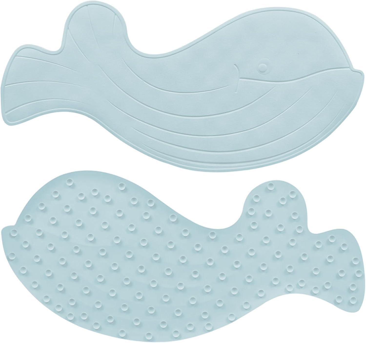 Topsky Zestaw 2 mat do wanny dla dzieci, antypoślizgowe maty do wanny, w 100% wolne od BPA, 75 x 35 cm, maty antypoślizgowe do wanny, pod prysznic, można prać w pralce, odporne na pleśń, mata