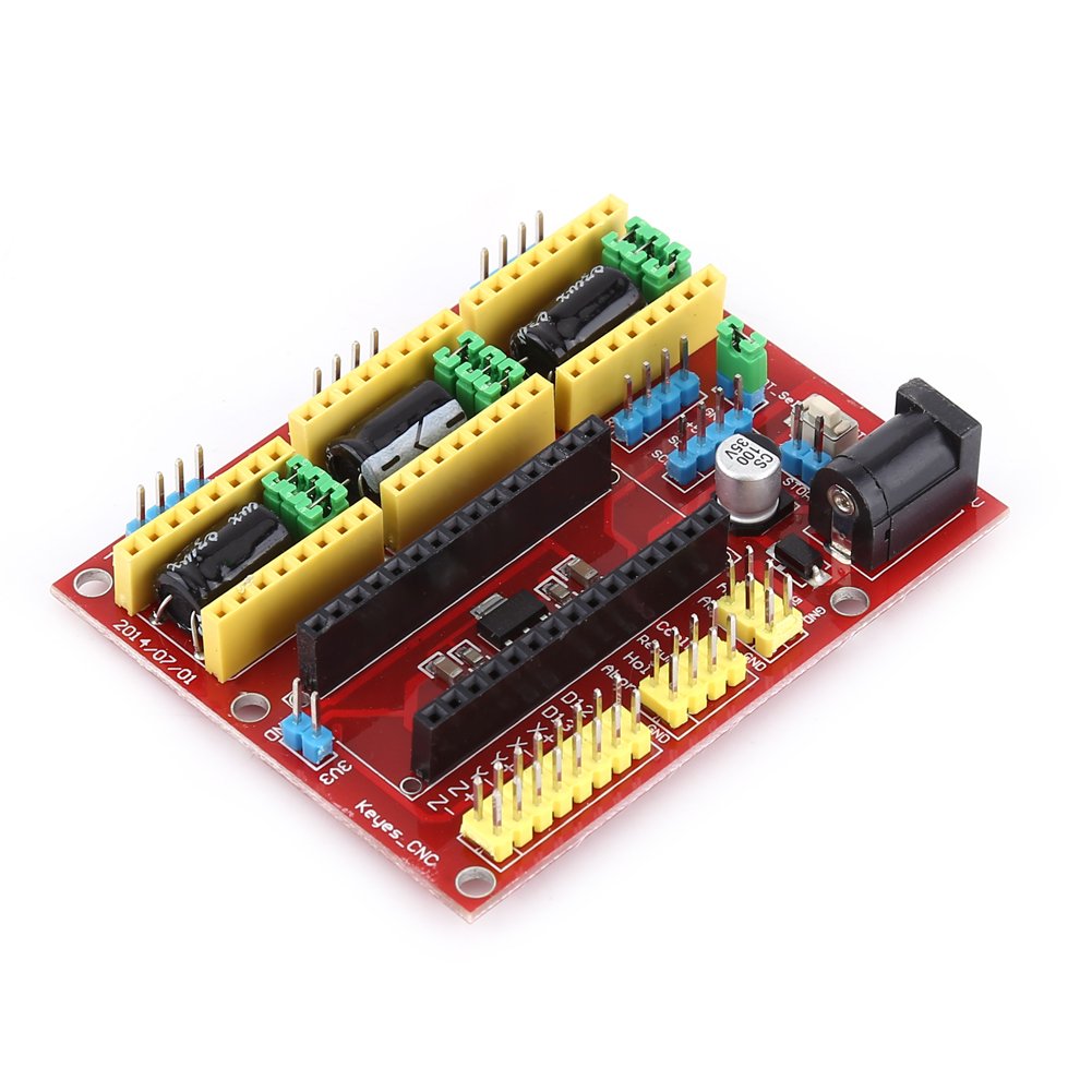 3D Printer Engraving Expansion Board Kit Controller CNC Shield V4+Nano 3.0 Board+A4988 Driver with USB Cable for