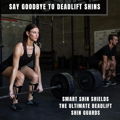 Miniatura 5 de Espinilleras de peso muerto, protector de espinilleras de salto de caja, mejor protección de entrenamiento para peso muerto, CrossFit, levantamiento