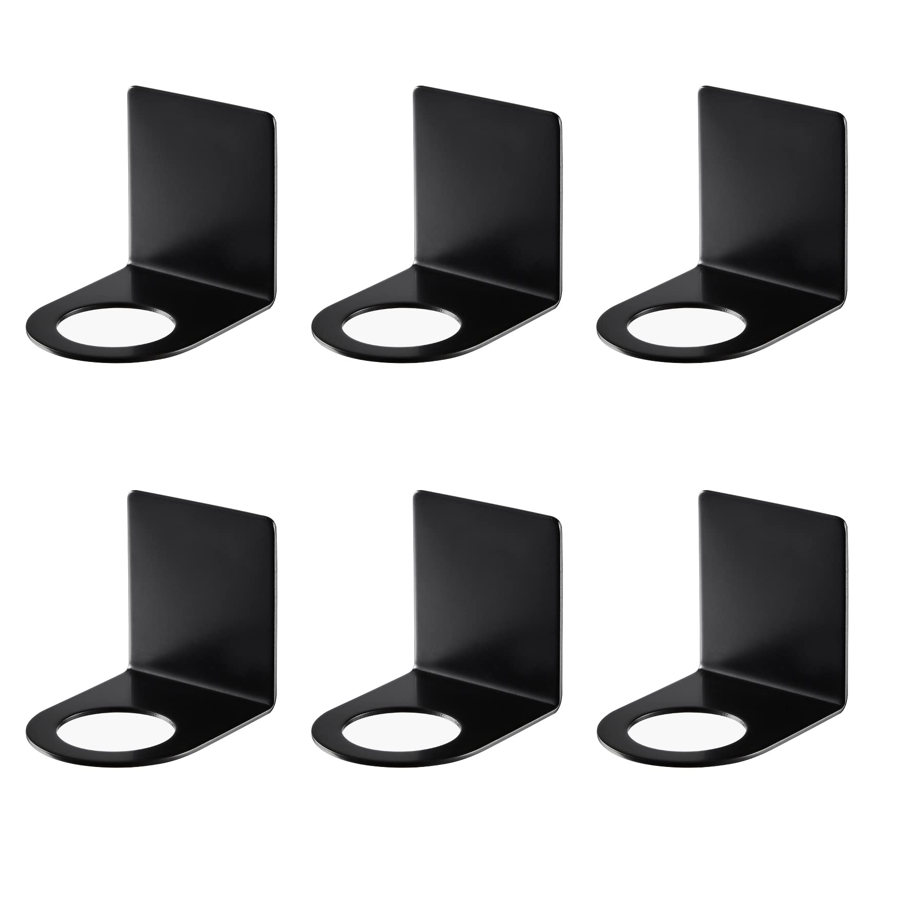 6 PCS Soporte Dispensador Botellas Jabón, 27 mm Soporte Bomba Montado en la Pared Oporte de Pared Soporte Colgar Tarros Soporte Champú Soporte para Champú y Gel de Ducha