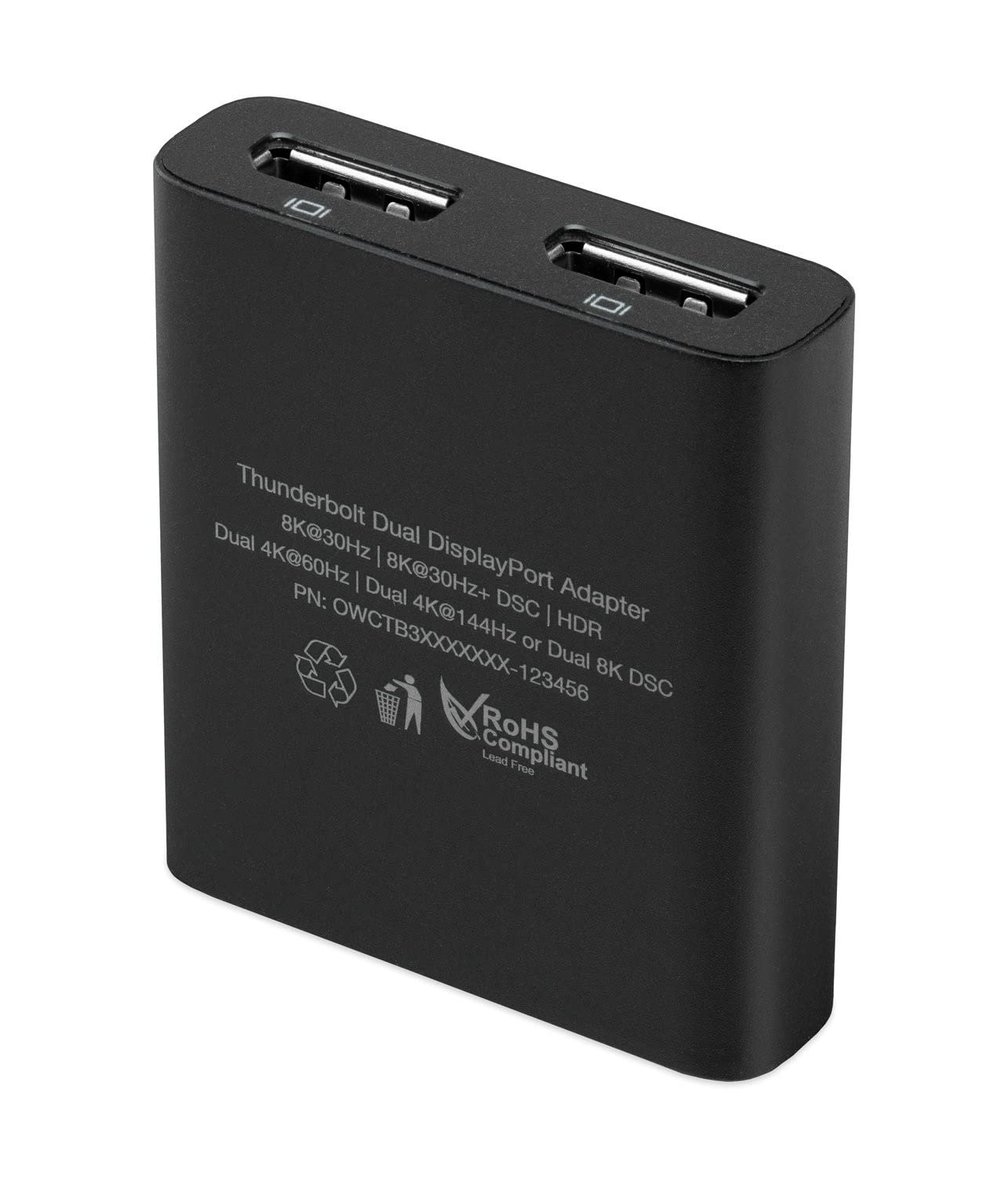 OWC Adattatore da Thunderbolt 3 a Dual Display Port 4K/5K/8K ad alte prestazioni