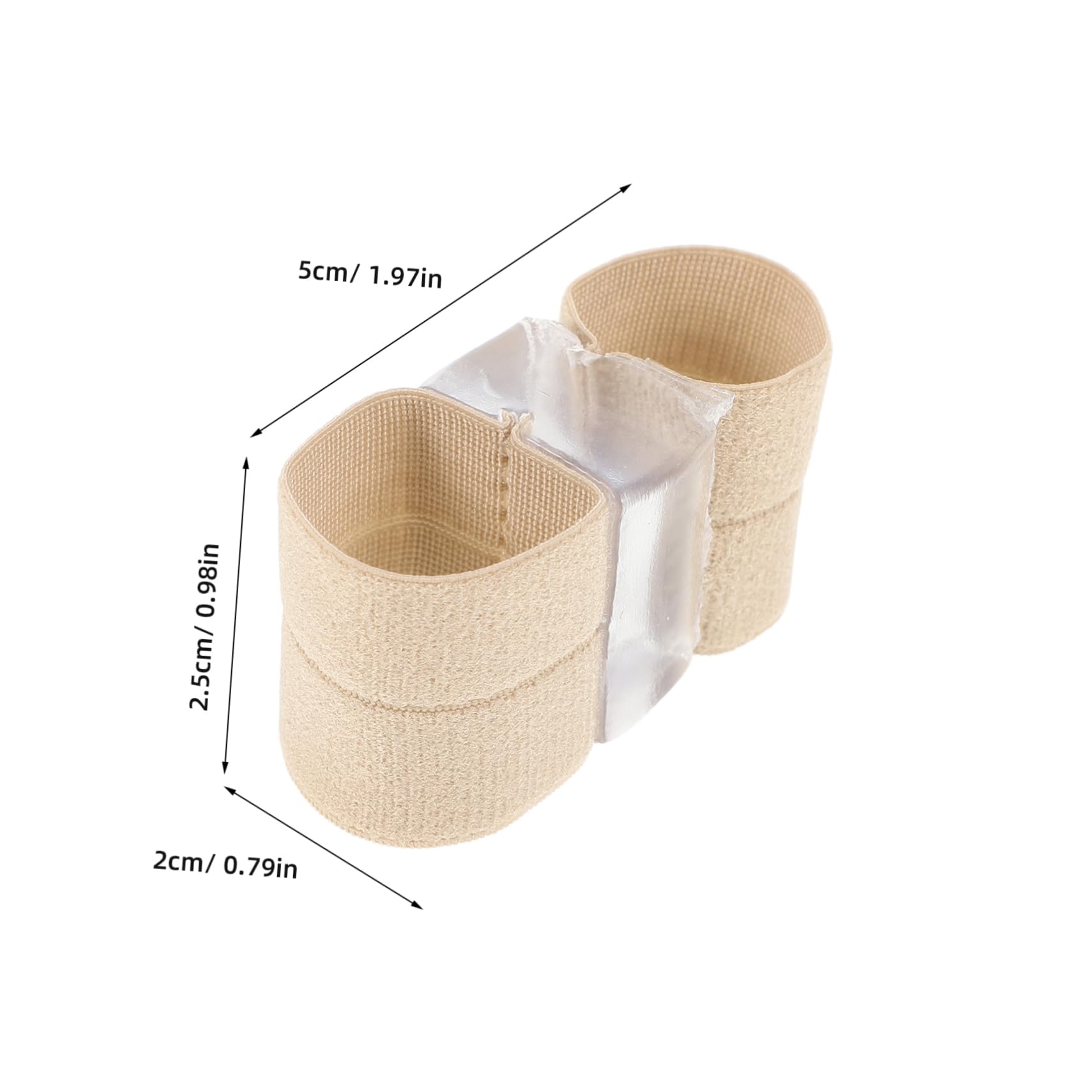 FOMIYES Toe Separators for Bunions 8 Pack Toe Spreaders Elastic Band for Foot Toe Fixator Silicone Toe Sleeve