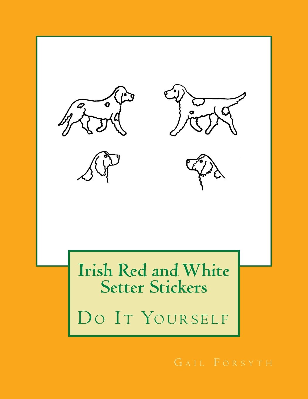 Irish Red and White Setter Stickers: Do It Yourself