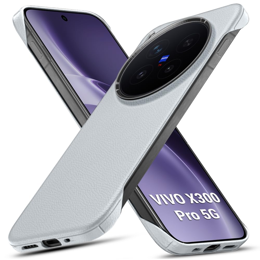 TheGiftKart Hybrid Ultimate Slim Back Case Cover for Vivo X200 FE 5G | Lightweight Profile | Hard Back Case Cover for Vivo X200 FE 5G (PC & TPU, Metal Camera Ring, Leather Texture Finish, Grey) — Amazon image 16