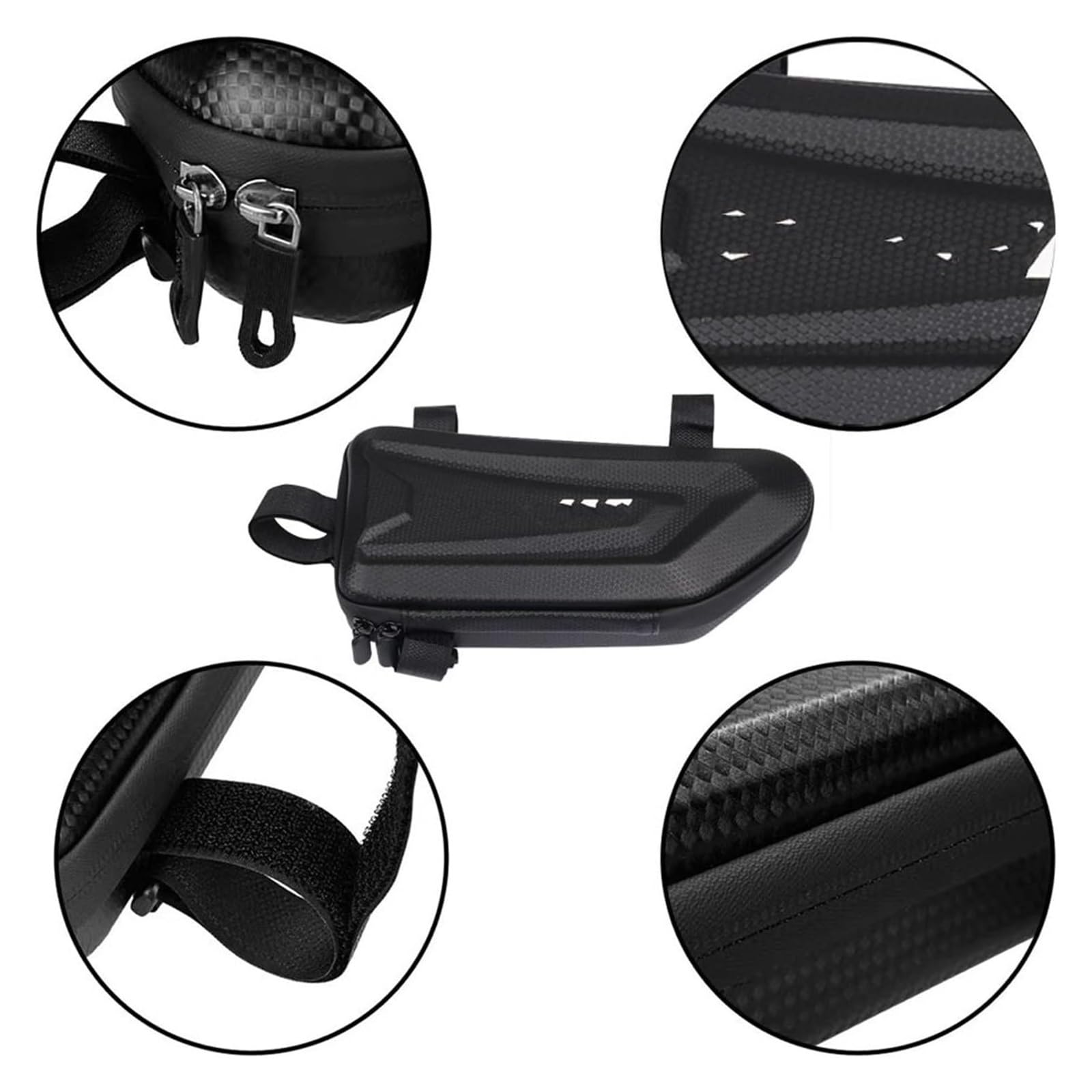 Bolsa Trasera para Motocicleta Accesorios Base para Bolsa Sillín Motocicleta Compatible con Motores Universales Bolsa Asiento Trasero Almohadilla Instalación Bolsa Lateral Trasera