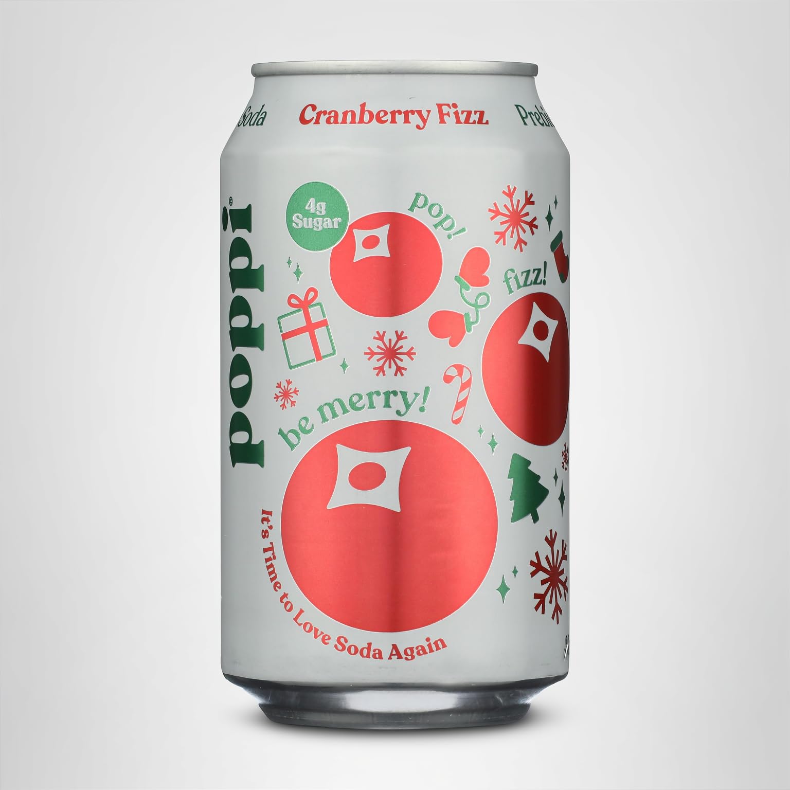 Poppi Cranberry Fizz Prebiotic Soda, 12 Fl Oz | Grocery Pickup