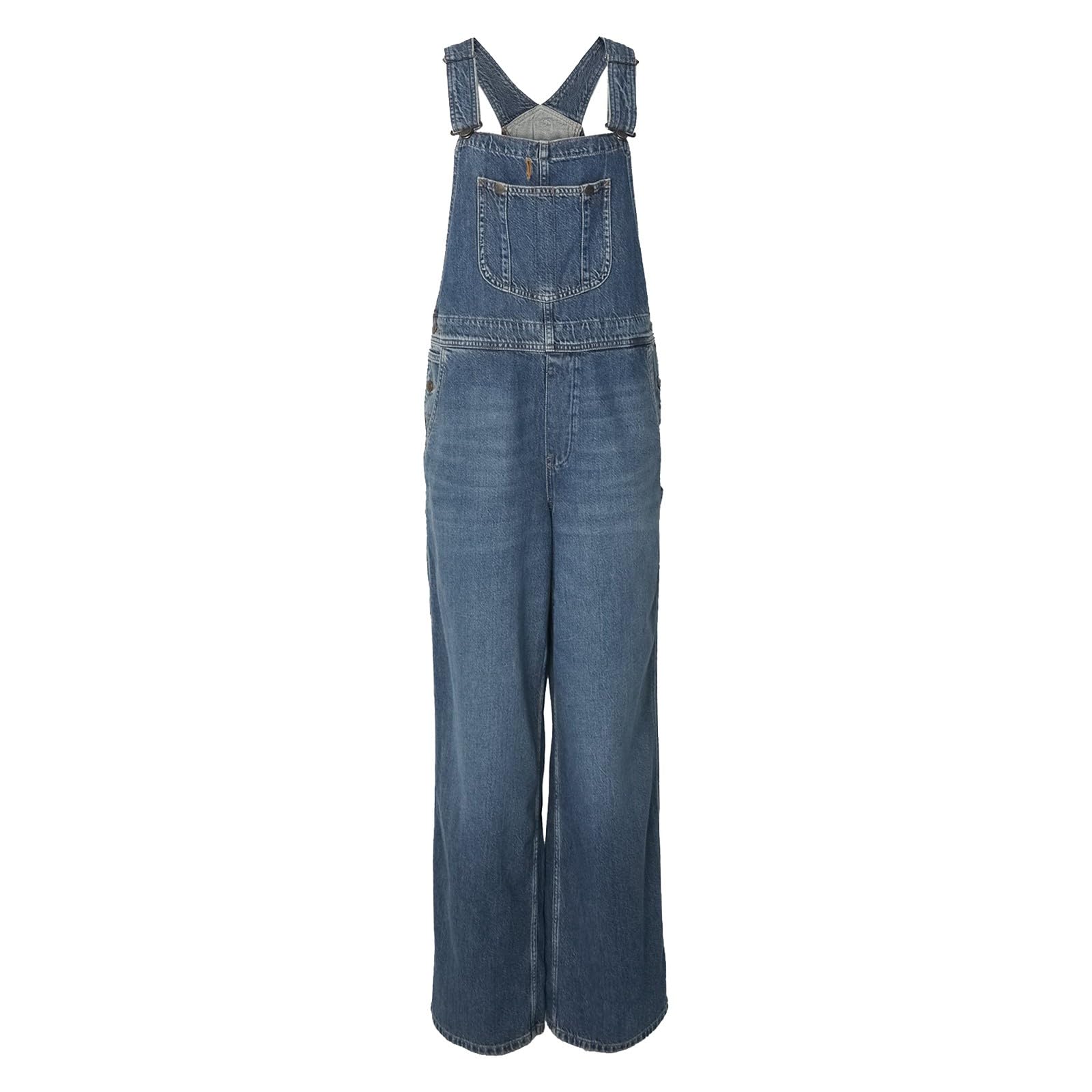 Monos Mujer Mono Vaquero para Peto Algodón Disfraz Ligero Casual Pantalones Invierno Tejanos Largo Vestir Jumpsuit Trabajo Primavera