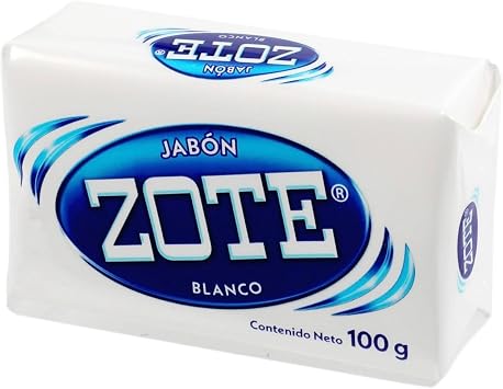 Zote Blanco Laundry Bar Soap, White, 100g, 10 Pack