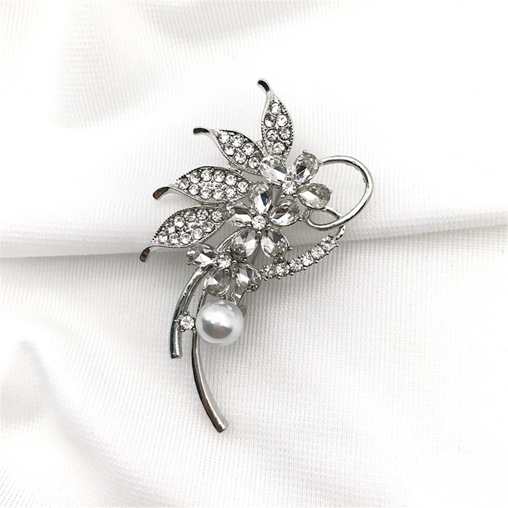 Blumenform Brosche Herbst und Winter Seidenschal Schnalle Damen Elegante Corsage