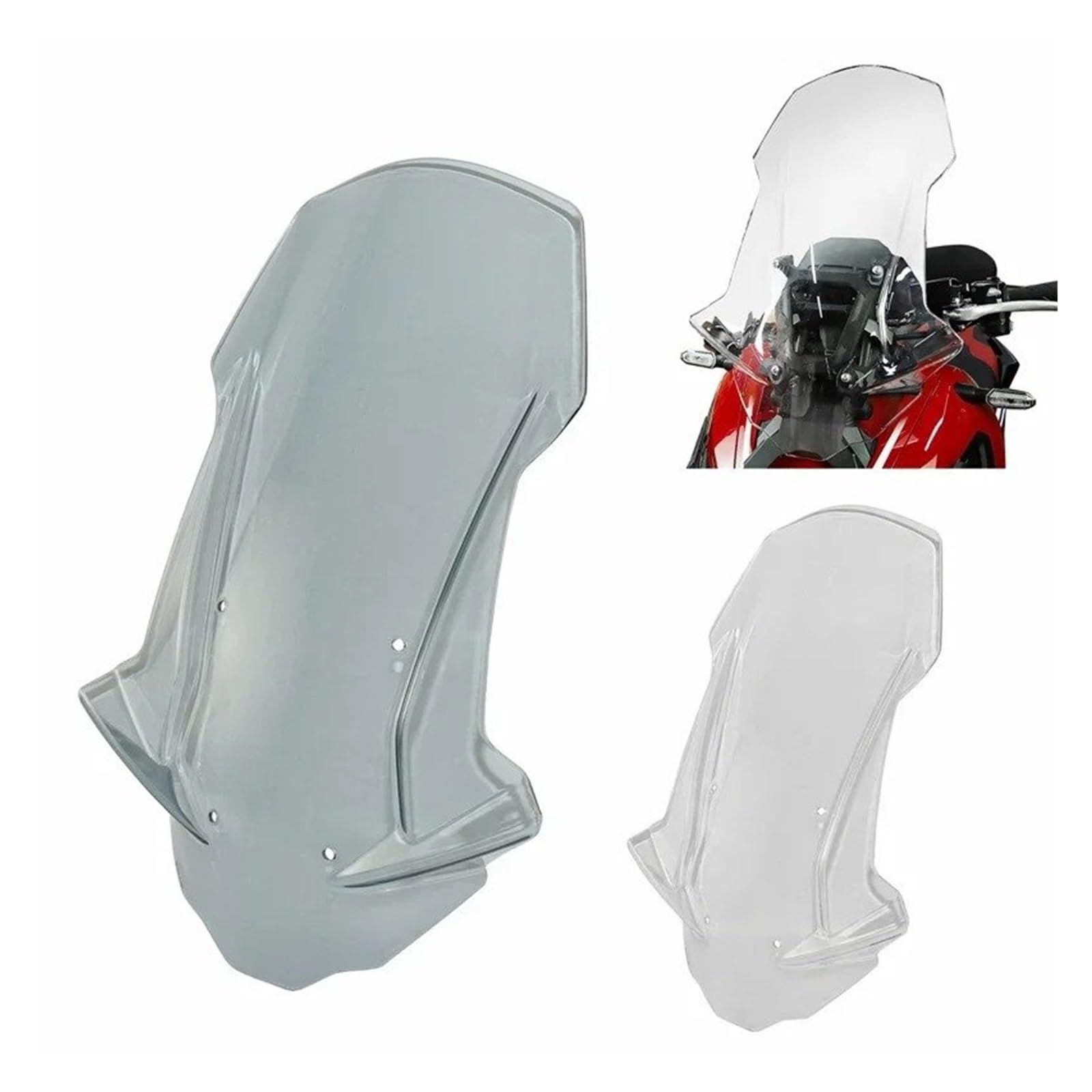 Carenabrises para X-ADV 750 2017-2020 5mm Parabrisas Deflector De Viento Escudo Pantalla Visor Vidrio(Transparent)