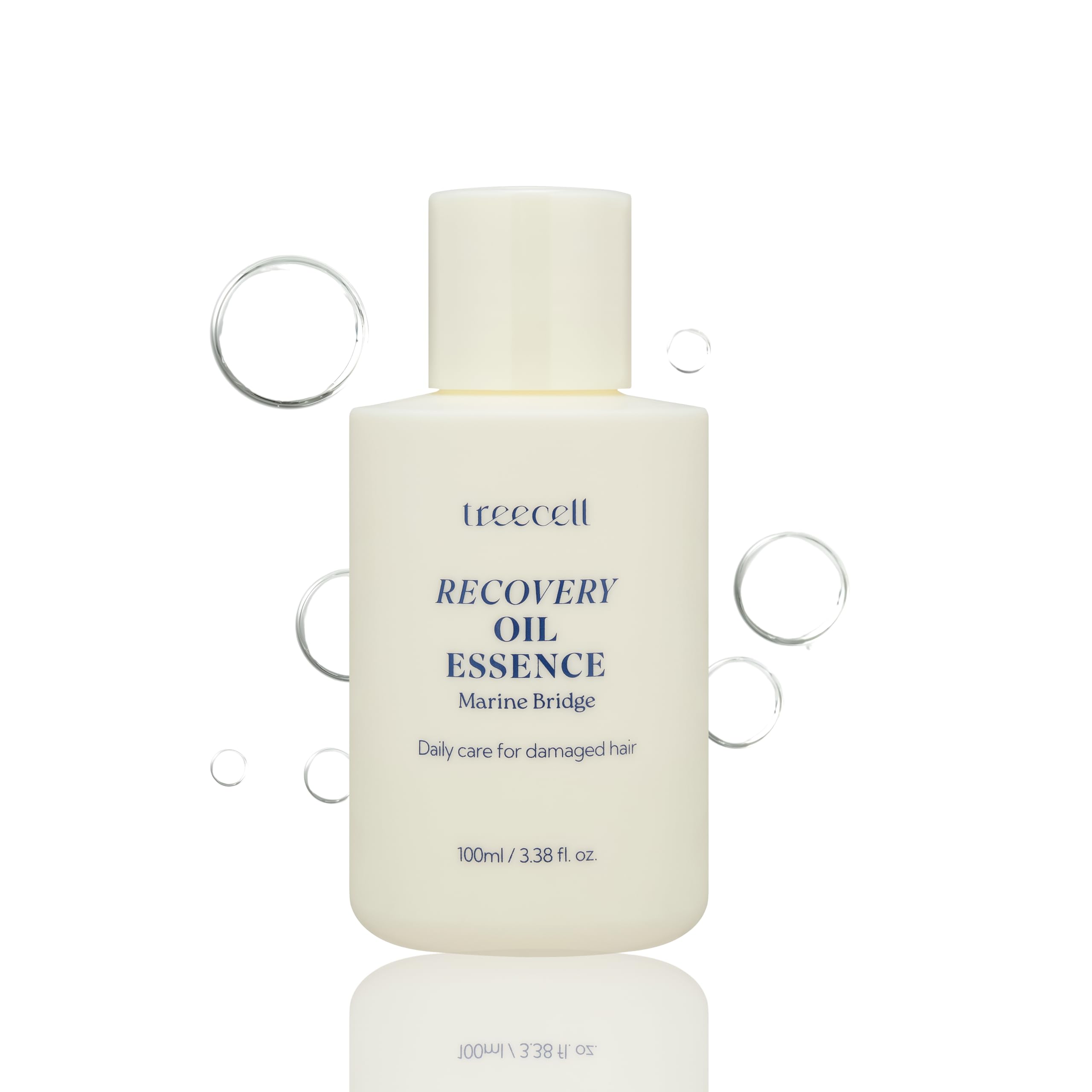 Treecell Recovery Oil Essence, 3.4 fl oz (100 ml) | Protection from Pollution, UV Rays, Heat Styling | Intensive Care for Dry, Damaged Hair | Non Greasy Finish | Minimizes Breakage