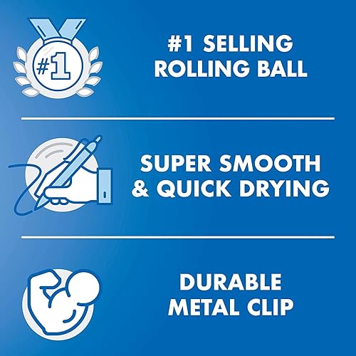 Miniatura 2 de 6 bolígrafos: bolígrafos azules retráctiles Pilot Precise V5, bolígrafo individual (26063) por Pilot