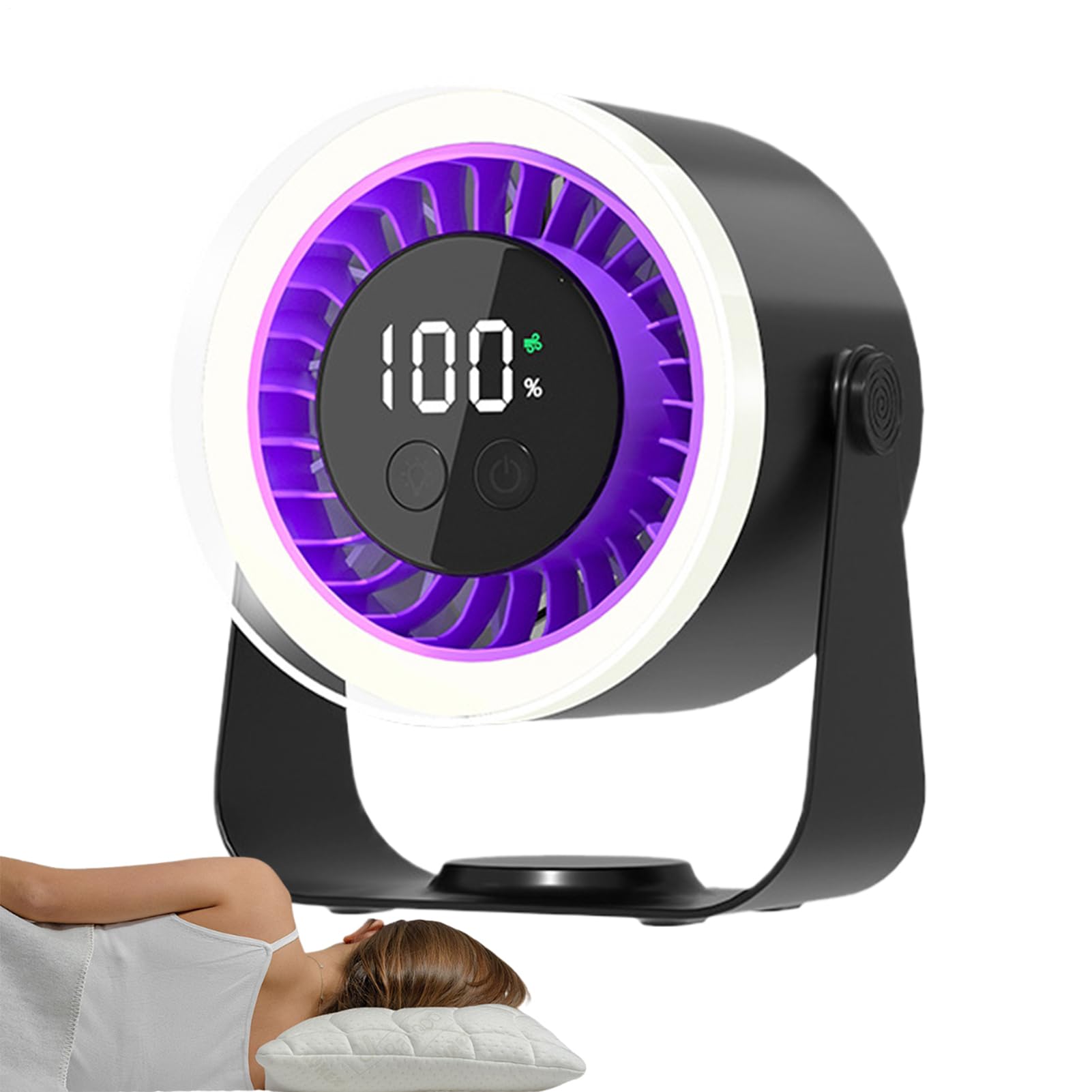 Ventilateur de table USB Generico à 10 vitesses pour chambre d'adolescent