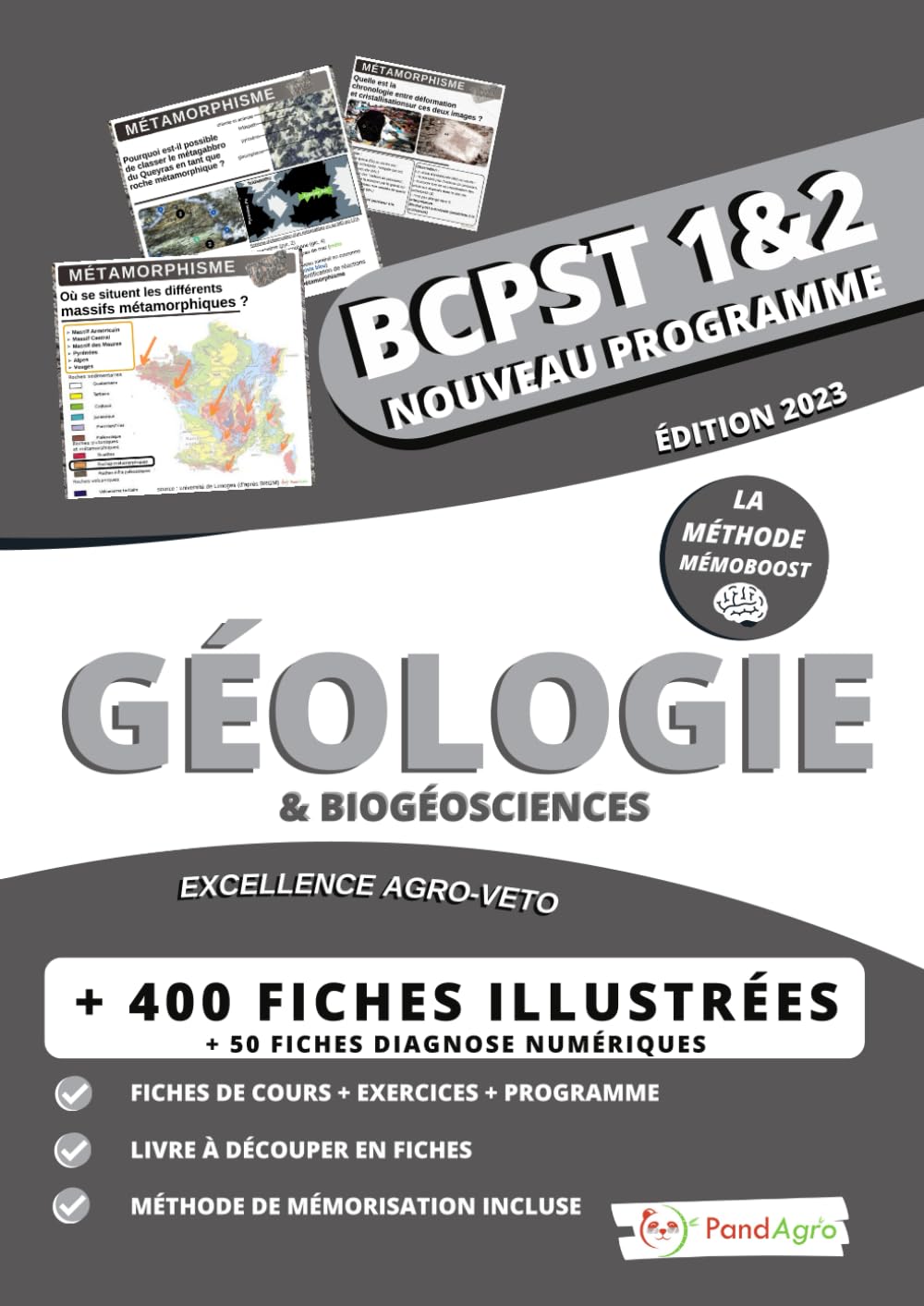 Géologie et Biogéosciences - 1ère et 2ème année BCPST - MÉMOBOOST™ Pandagro - Fiches transportables & ludiques: Objectif Agro-Veto / G2E / ENS: | ... Sciences Cognitives - Mémorisation optimisée