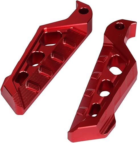 Compatible con XMAX300 XMAX250 XMAX125 XMAX 300 X-MAX 250 125 400 1 par de pedales para reposapiés trasero de pasajero de motocicleta (tamaño  rojo)