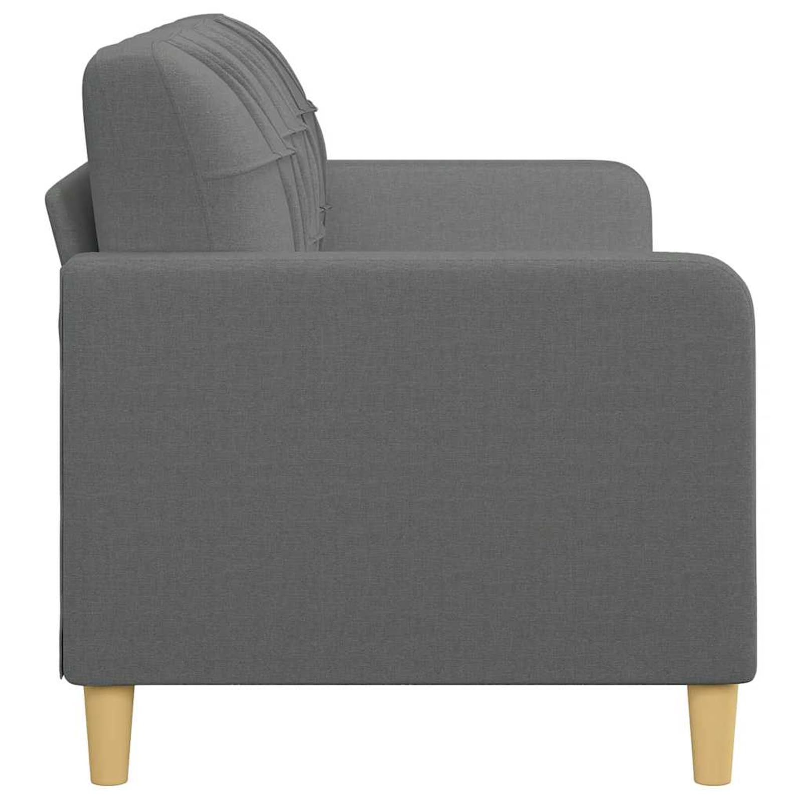 Homgoday Divano 3 Posti Moderno Grigio Scuro 180 cm Tessuto Poliestere