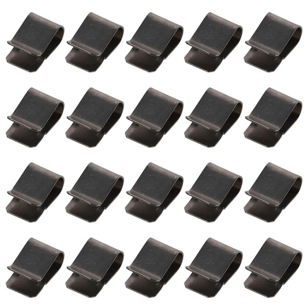 SHUATI 20pcs 20pcs U-Type Clip,21.4mm x 12mm Stainless Steel Spring U ...