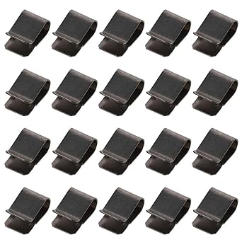 20pcs 20pcs U-Type Clip,21.4mm x 12mm Stainless Steel Spring U Clip Silver Tone,Silver U Clip Industrial Equipment Fastening