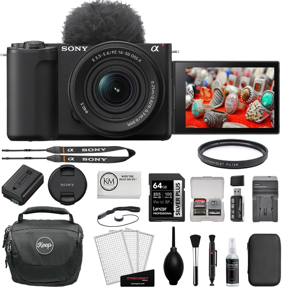 Sony ZV-E10 II Mirrorless Camera with 16-50mm Lens (Black) Stater Kit