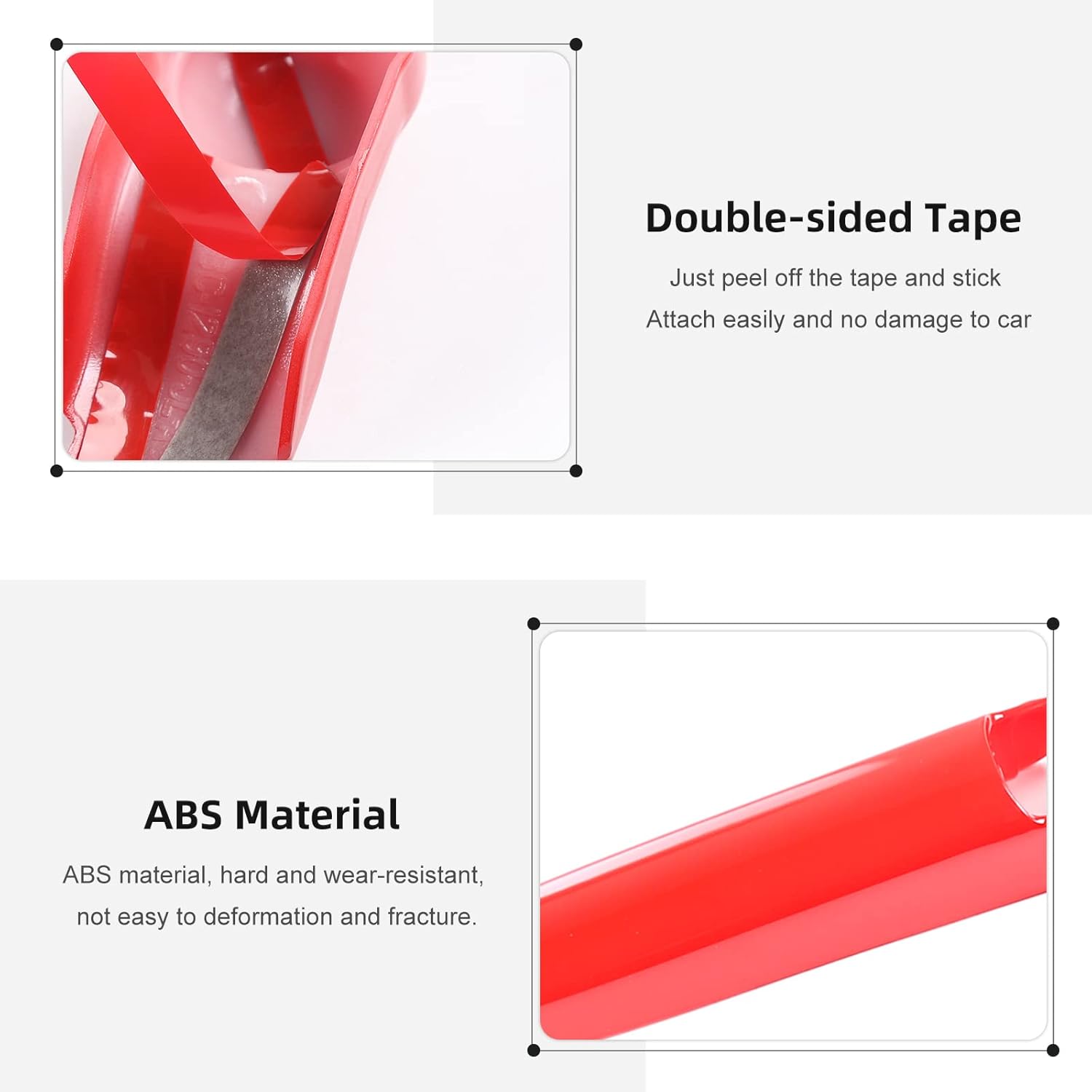 Front & Rear Window Windshield Wiper Arm Blade Decoration Cover Kit Fit for 2018-2026 Jeep Wrangler JL JLU & Gladiator JT (Red)