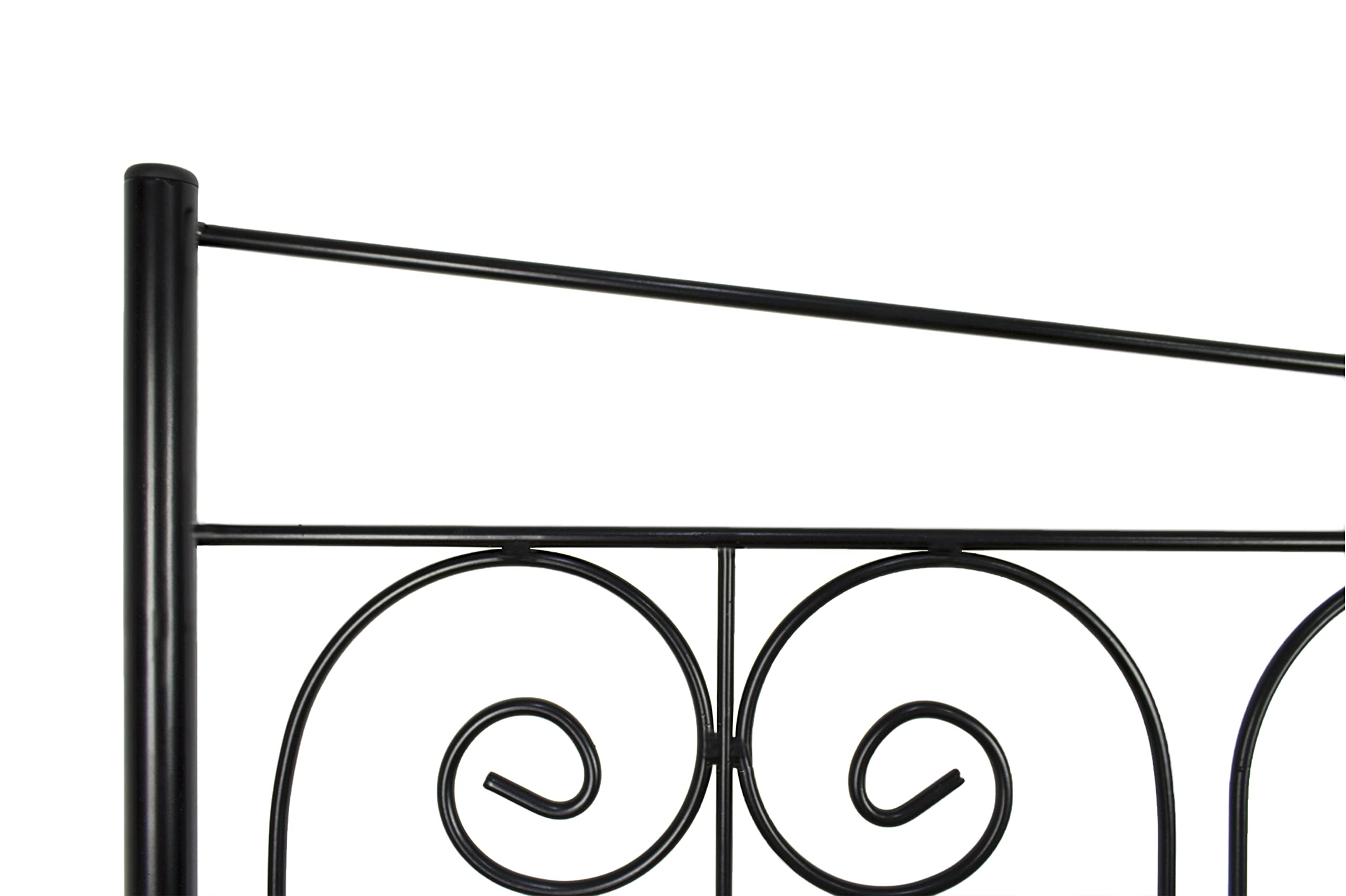 El Herrero Cabecero de Forja Maria | Cabezal para Cama de Matrimonio e Individual | Producto Artesanal, Hecho en España (para Cama de 90 (97cm), Black)