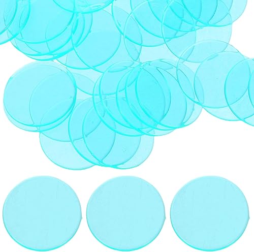 Gadpiparty Juguetes para niños, 20 fichas de bingo magnéticas transparentes de plástico, contadores de matemáticas, fichas de juego, contadores de