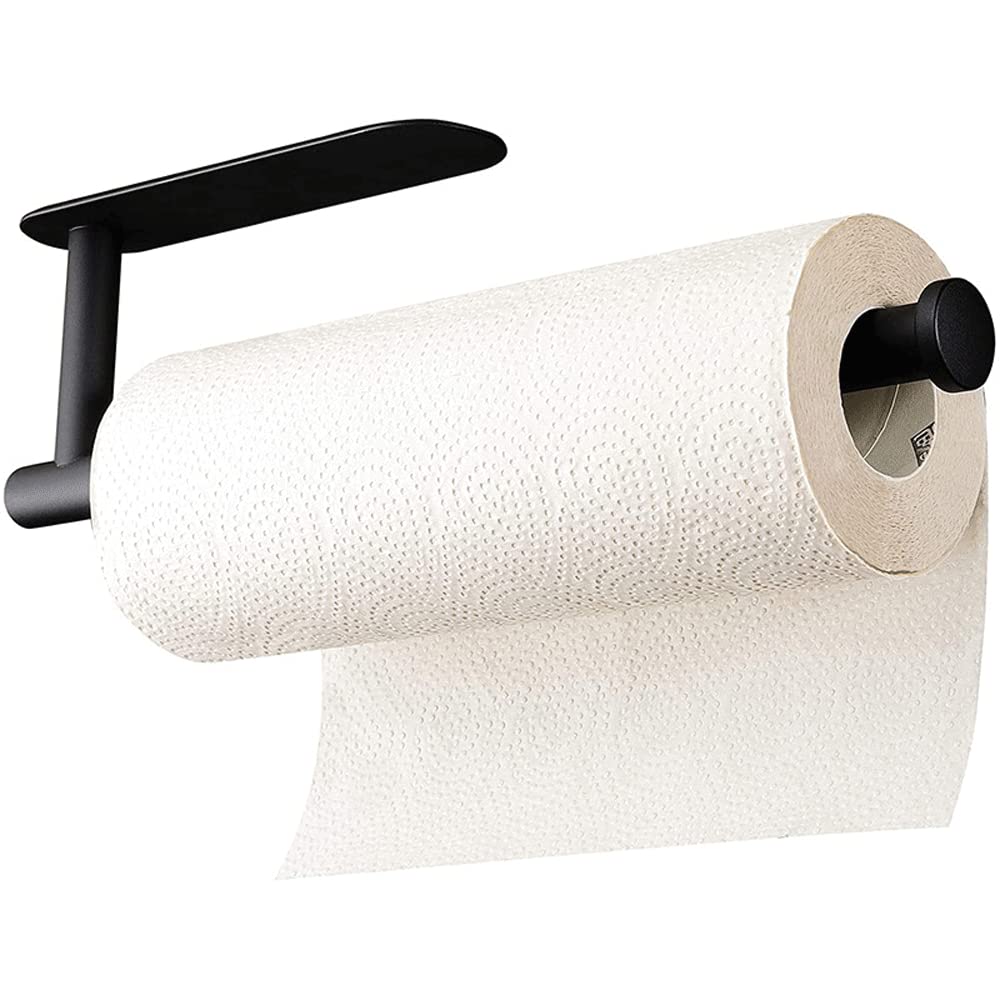 Uchwyt na papier toaletowy Bez wiercenia Ścienny uchwyt na papier toaletowy Samoprzylepny uchwyt na papier toaletowy Czarny Uchwyt na papier toaletowy ze stali nierdzewnej do kuchni i łazienki