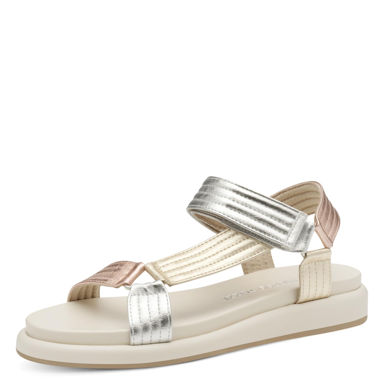 MARCO TOZZI Women's Sandale 2-28402-44, Metallic, 7.5 UK