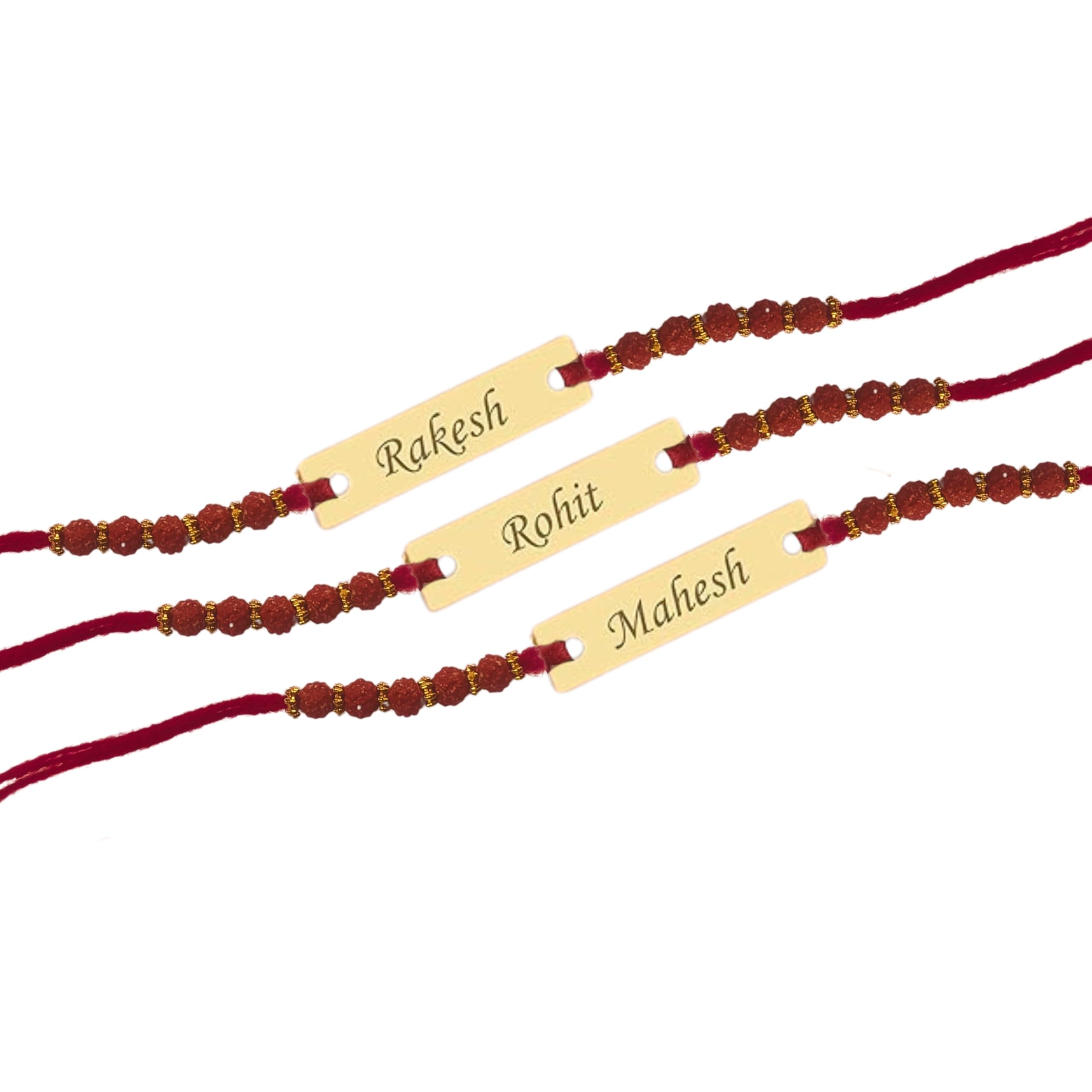 Pijera Personalized Rakhi Bracelets for Men, Women, Friends, Family, Loved Ones (Set of 3) (B0D9TFBY8Y) Amazon Price History, Amazon Price Tracker