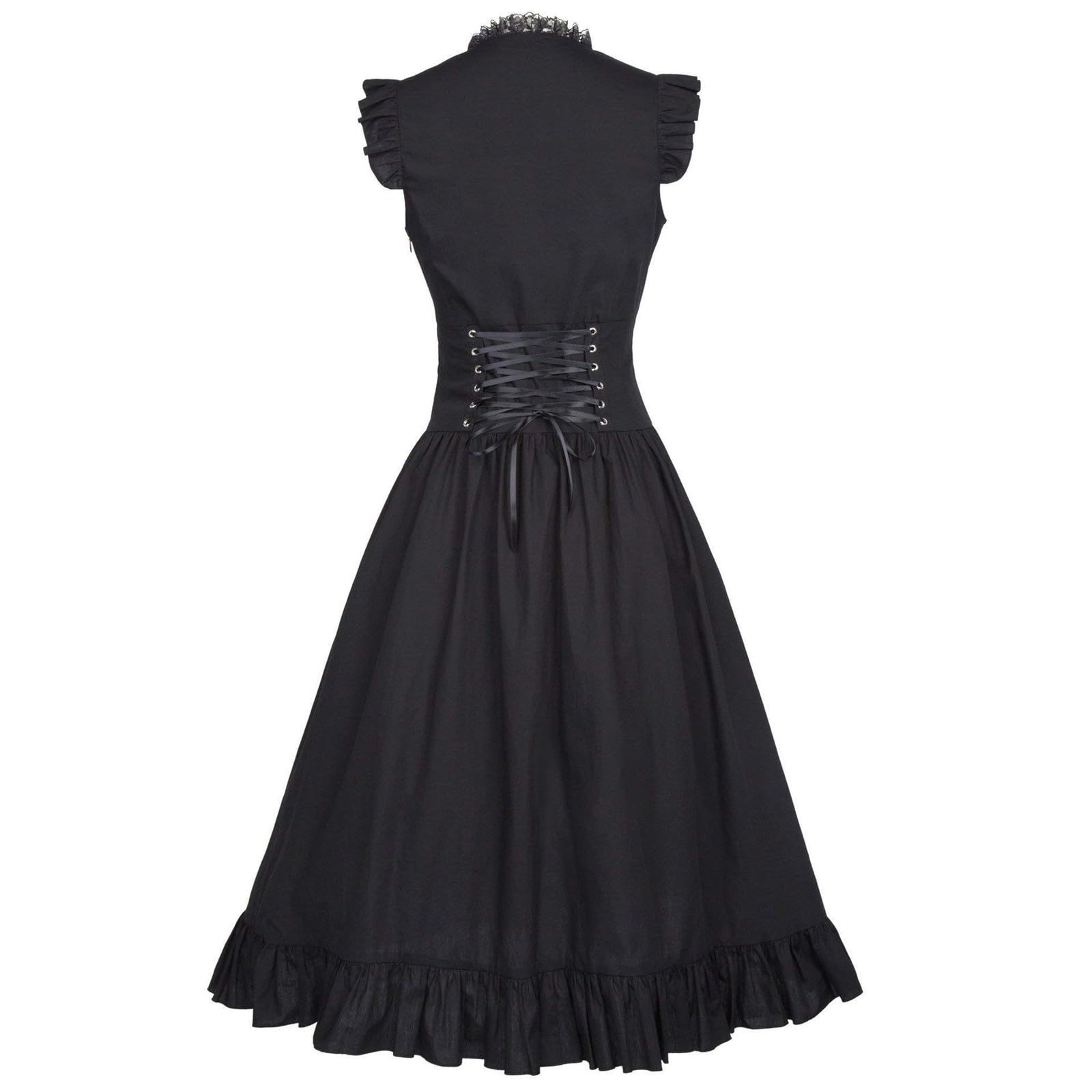 Mittelalter Kleid Damen Renaissance Kostüm Gothic Langarm Kleidung Maxi | Retro Corsagenkleid, Faschingskostüm, Korsett Kleid,Steampunk Outfit,Viktorianisches Kostüme, für Cosplay Karneval Halloween