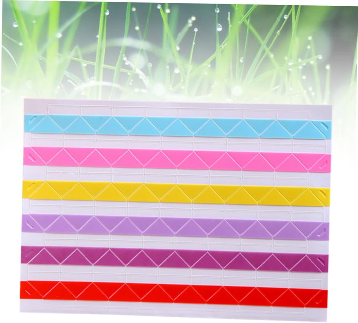 Beatifufu 10sheets Self-Adhesive Photo Corner Stickers Set Rainbow Trunks for Scrapbook and Album Corner for Crafts and Photo Displays
