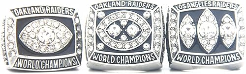 LV 1976 1980 1983 'Raiders Vegas Championship Rings Set Oakland con caja de madera para hombres, mujeres, niños, padres y niños