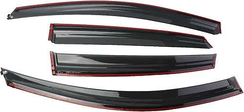 Miniatura 3 de MISIOEK Protectores de lluvia adecuados para CRV 2012-2016, visera de ventana, accesorios de humo oscuro, deflectores de ventana, protector de