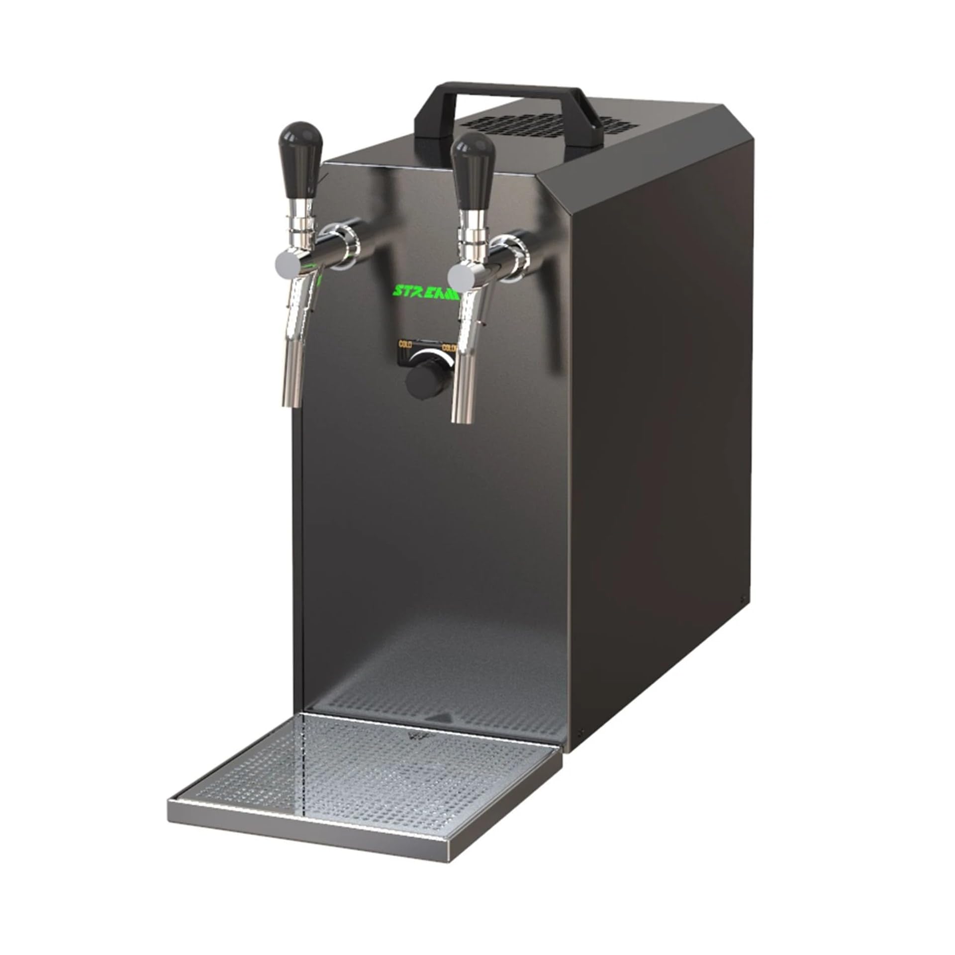 Dispensador de Cerveza bajo encimera Stream 50 Set Completo, Enfriador seco 2 líneas hasta 55 l/h, Compatible KeyKeg y sin