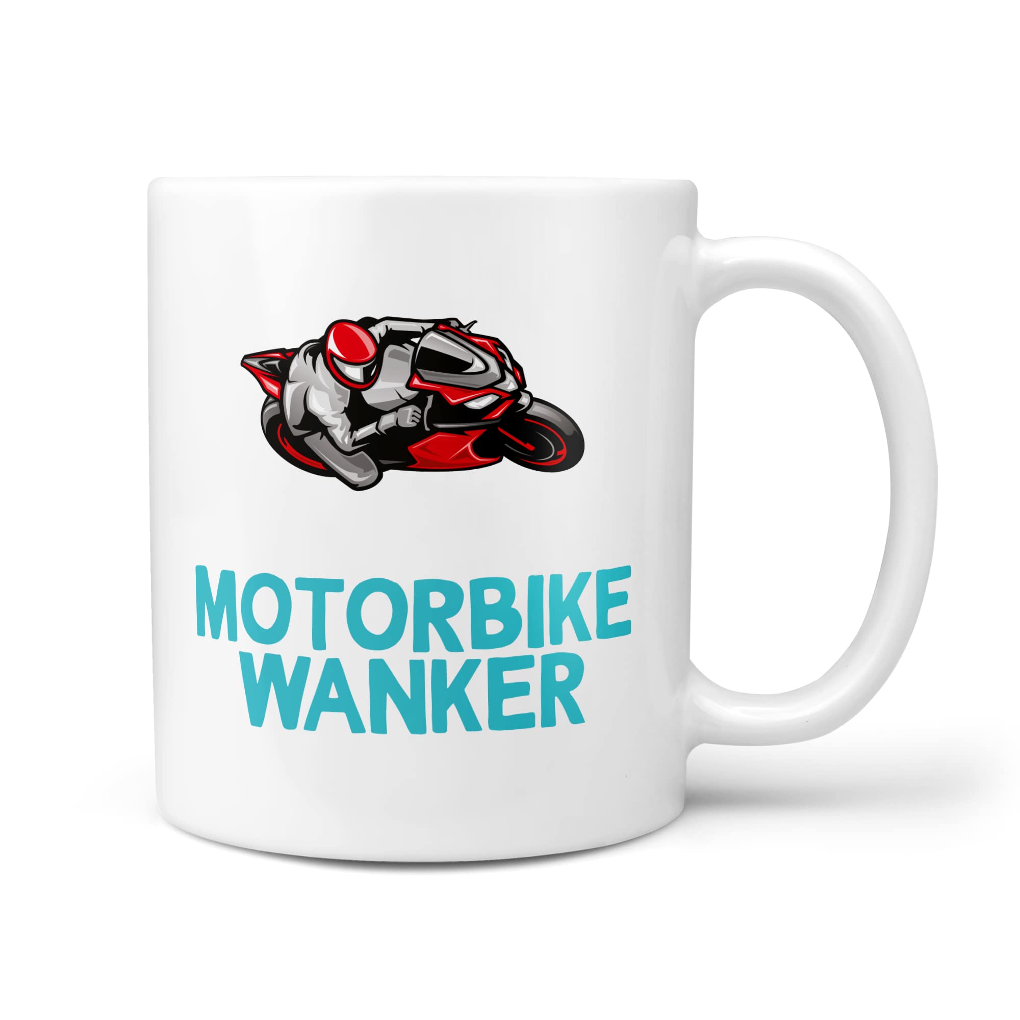 TeHeGifts Motorbike Wanker Gift Mug - Gifts for Motorbike Rider