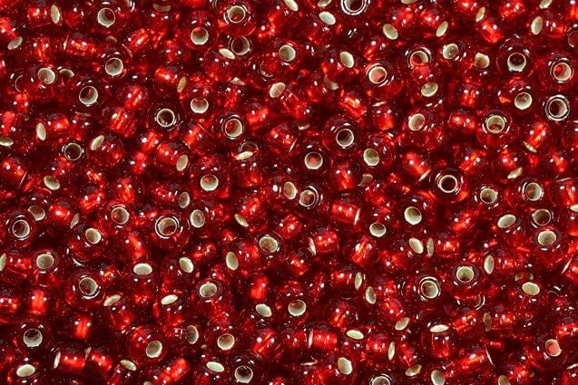 250g Round Rocailles Glass Seed Beads Preciosa Ornela 9/0, Color: 97090, Bohemia Crystal Glass, Czechia 311 19 001