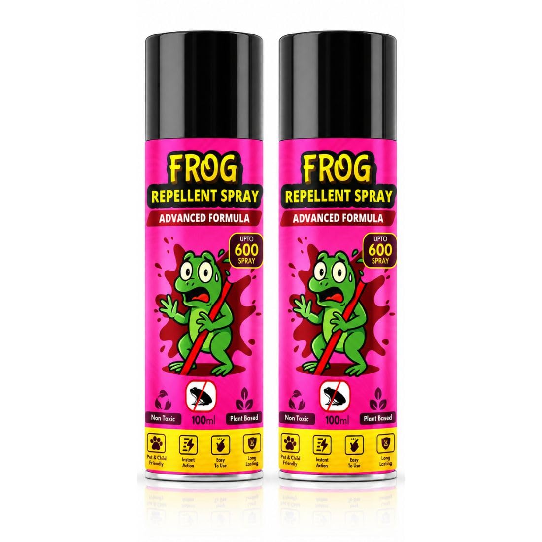 Frog Repellent Spray 100ml | Frog Deterrent for Home, Bathroom, Garden & Balcony | Outdoor Solution (Pack Of 2)-image-14