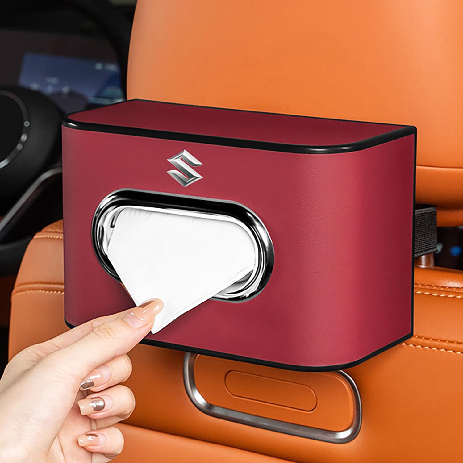 車用 ティッシュケース 車載ティッシュホルダー スズキ ジムニー シエラ JB23/JB64/JB74/JC74 対応 大容量 ティ