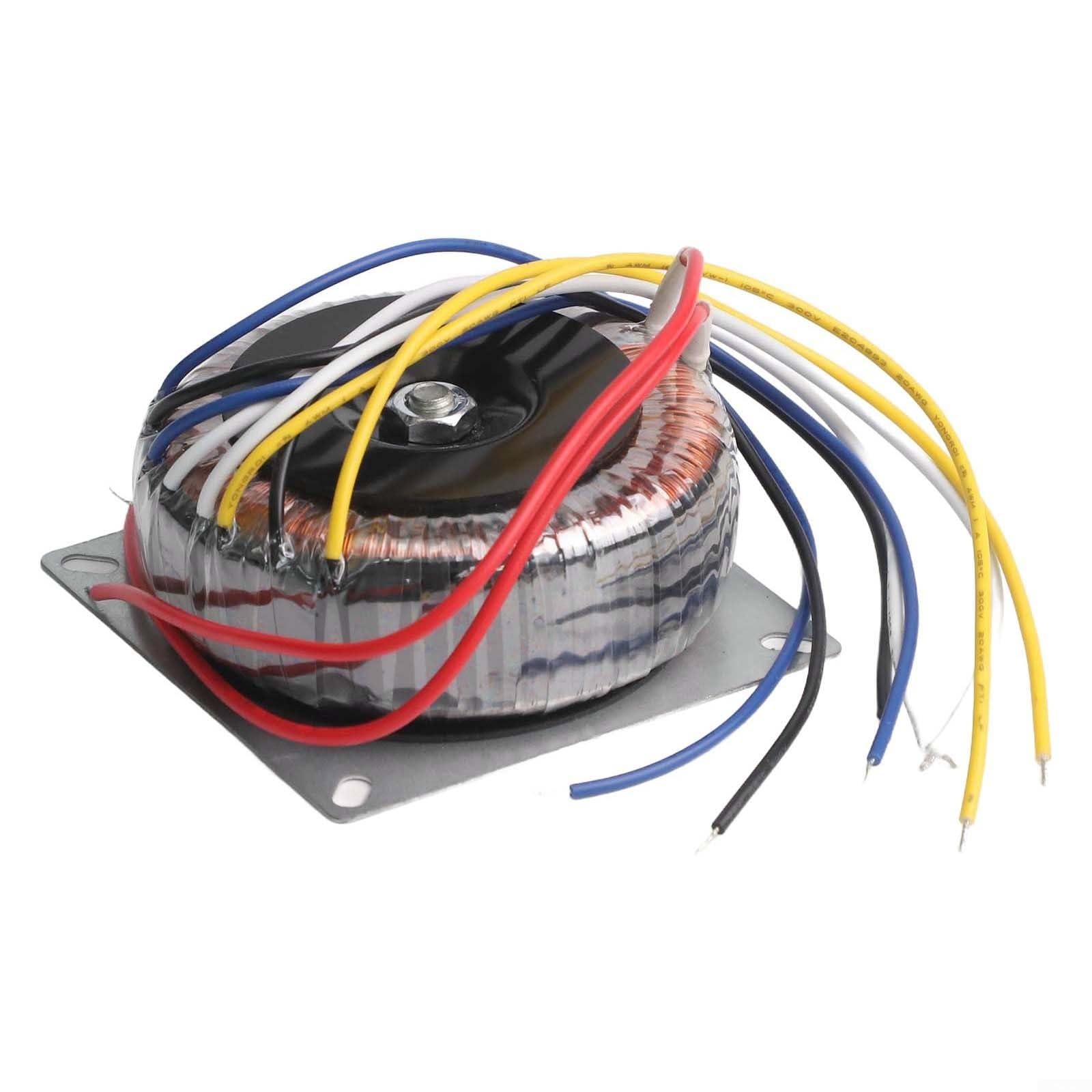Trasformatore toroidale da 200 W con doppie uscite da 12 V e 28 V, alloggiamento in metallo per applicazioni di alimentazione audio anteriore e posteriore (220 V)