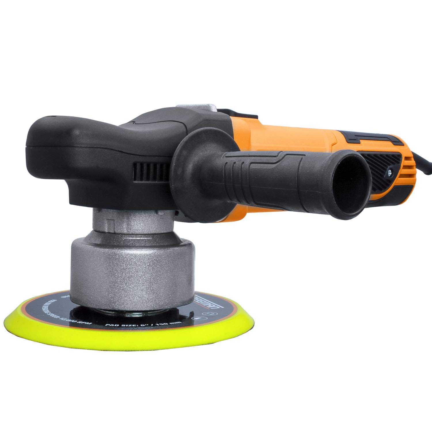 Freeman P6OPK 7.5 Amp 6" Variable Speed Random Orbit Polisher Kit with Auxiliary Handles, Foam Pads, and Canvas Bag